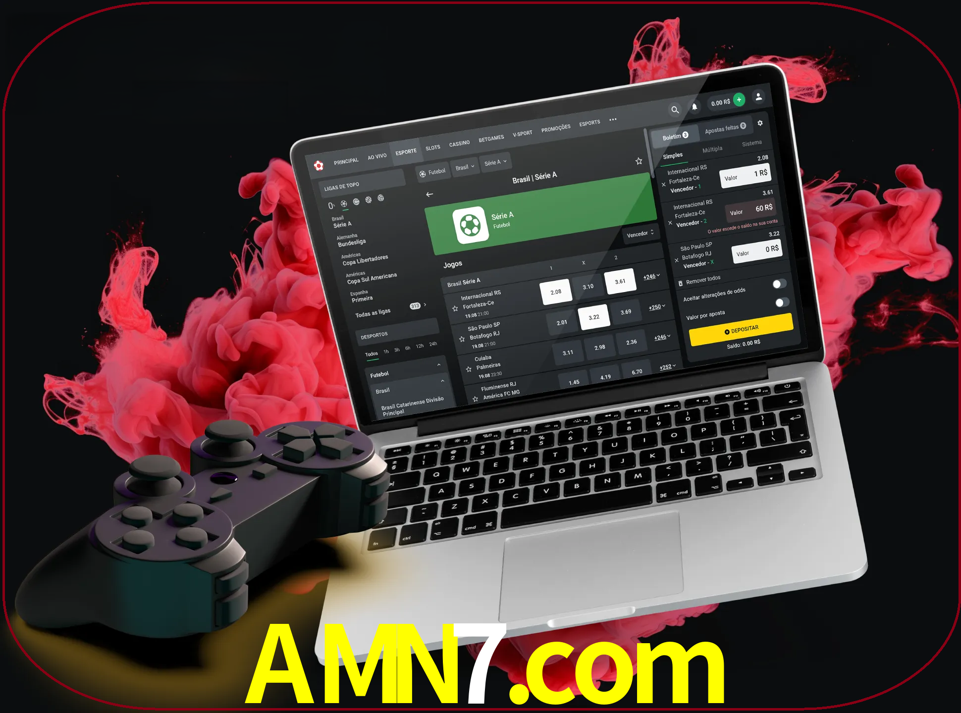 Visite a secção especial de jogos de vídeo em amn7 para descobrir em que jogos pode apostar e ganhar muito dinheiro.