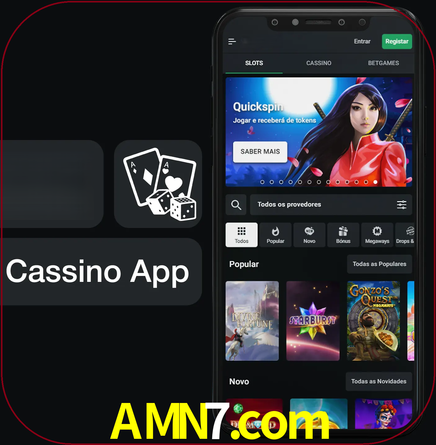 Jogue jogos de cassino e ganhe.
