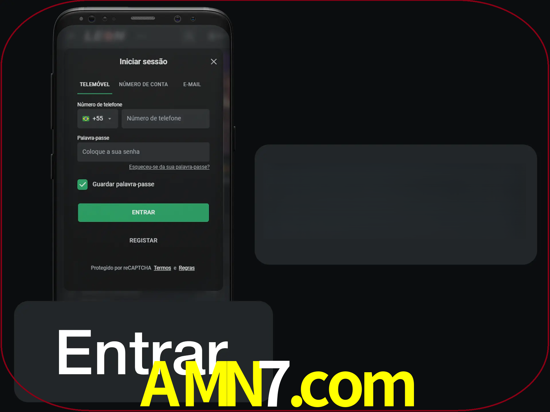 Faça o login para começar a apostar e jogar no cassino.