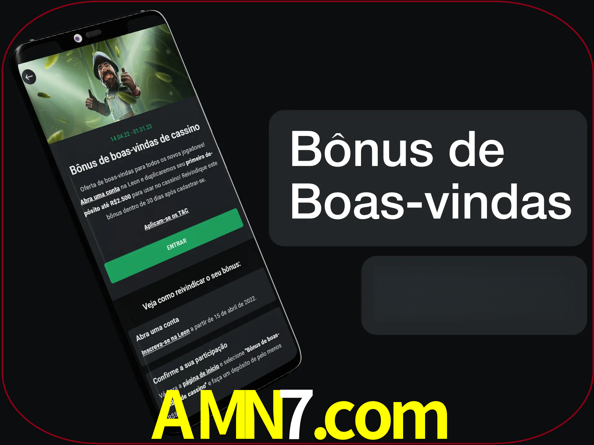 Não se esqueça de usar o bônus de boas-vindas.